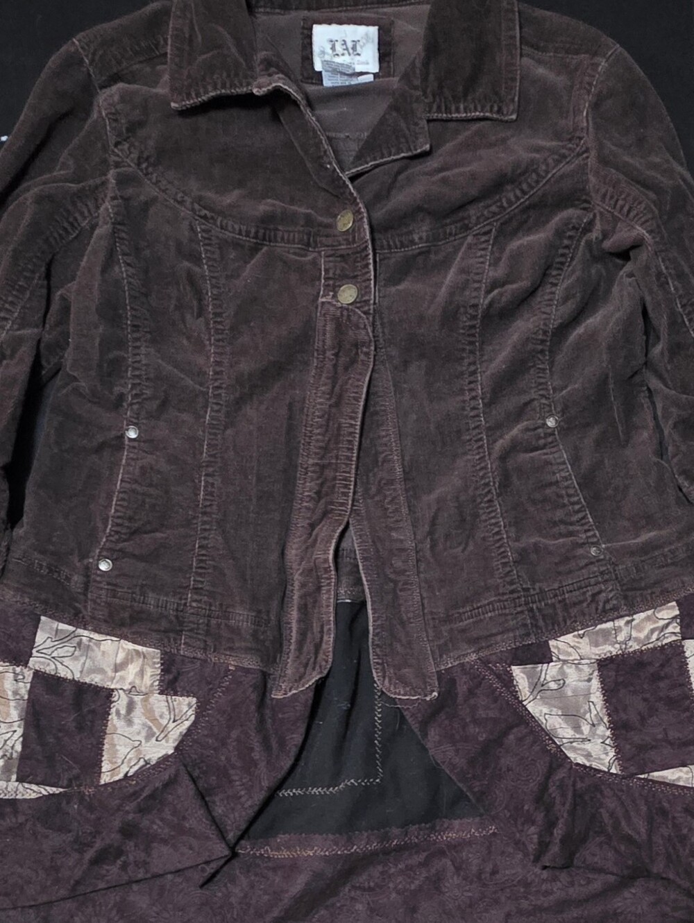 Live a Little Brown Corduroy Patch Pocket Jacket